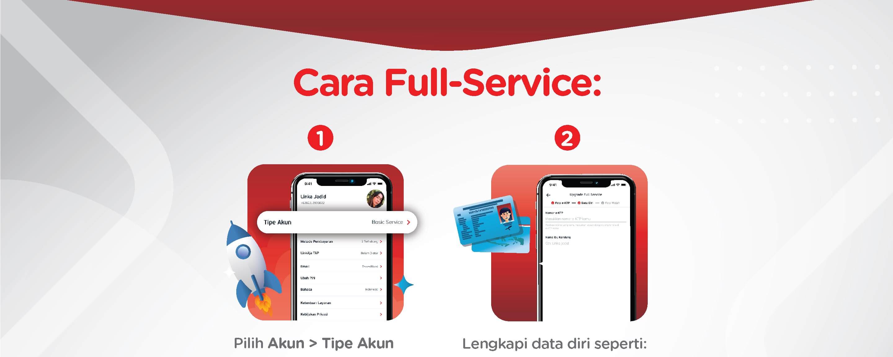 Upgrade Full Service Linkaja Dengan Ekyc