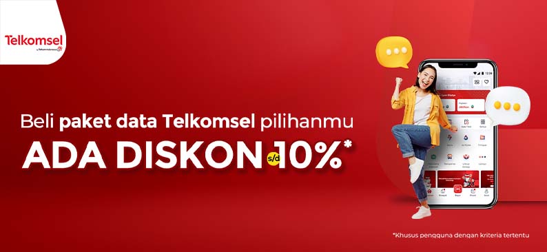 Logo Promo & Diskon Telkomsel April 2024 | LinkAja