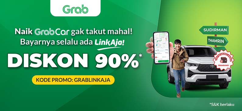 Logo Promo & Diskon Grab Juni 2025 | LinkAja