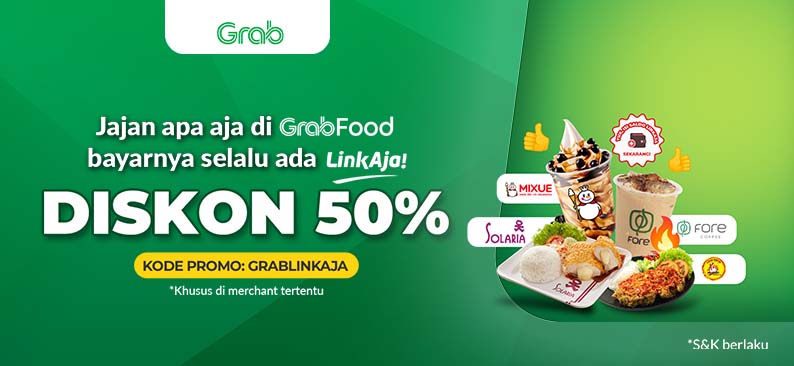 Logo Promo & Diskon Grab Juni 2025 | LinkAja