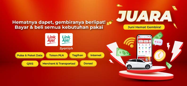 Logo Promo & Diskon LinkAja Juni 2025 | LinkAja