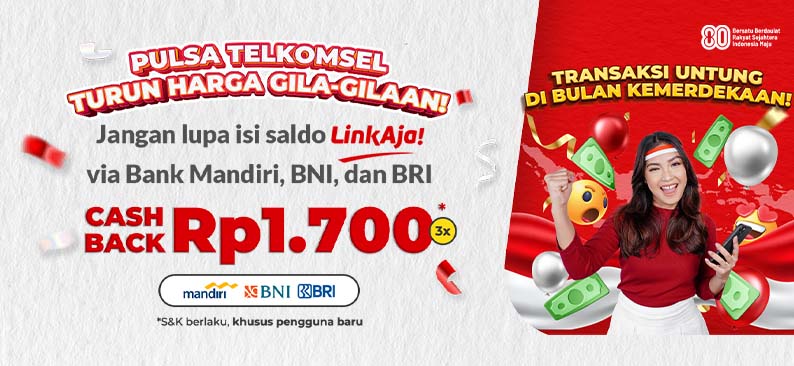 Logo Promo & Diskon LinkAja Juli 2025 | LinkAja