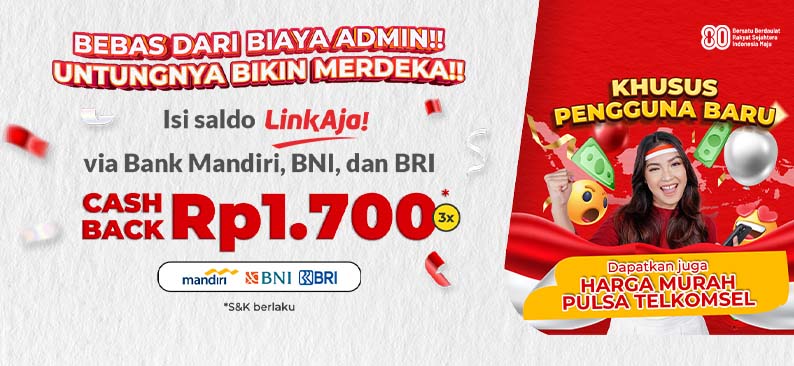 Logo Promo & Diskon LinkAja Agustus 2025 | LinkAja