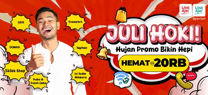 Logo Promo & Diskon LinkAja Juli 2025 | LinkAja
