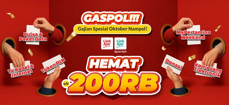 Logo Promo & Diskon LinkAja Oktober 2025 | LinkAja