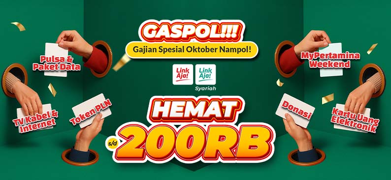 Logo Promo & Diskon LinkAja Oktober 2025 | LinkAja