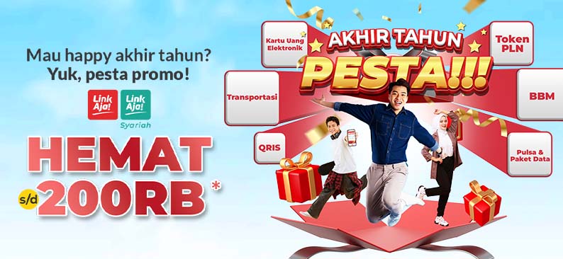 Logo Promo & Diskon LinkAja Desember 2025 | LinkAja