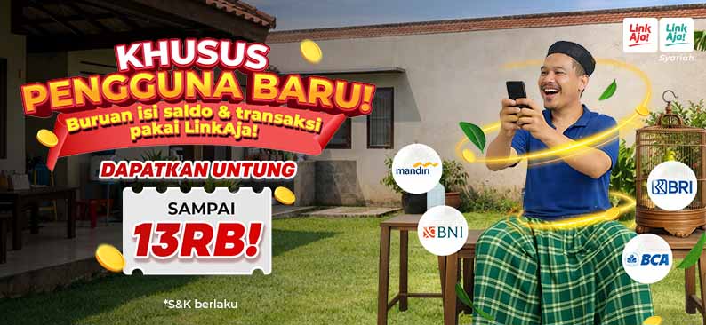 Logo Promo & Diskon LinkAja Januari 2026 | LinkAja