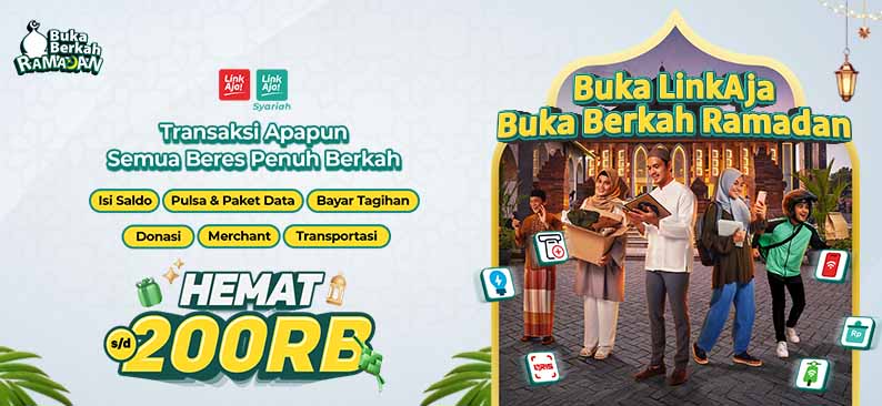 Logo Promo & Diskon LinkAja Februari 2026 | LinkAja