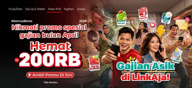 Logo Promo & Diskon LinkAja April 2026 | LinkAja