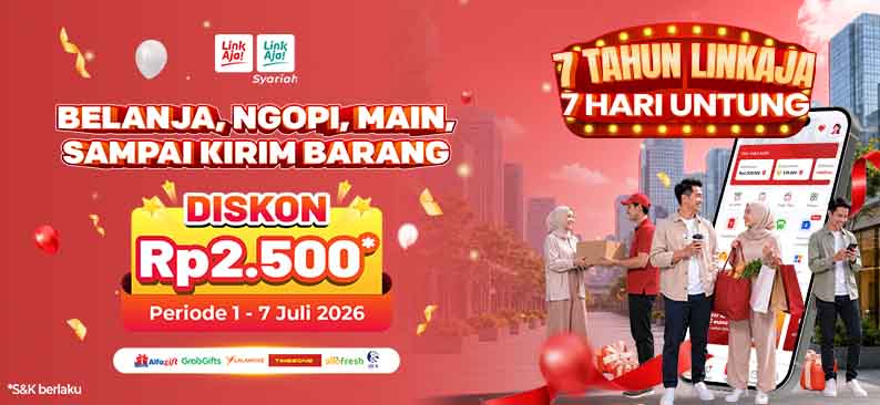 Logo Promo & Diskon LinkAja Juli 2026 | LinkAja
