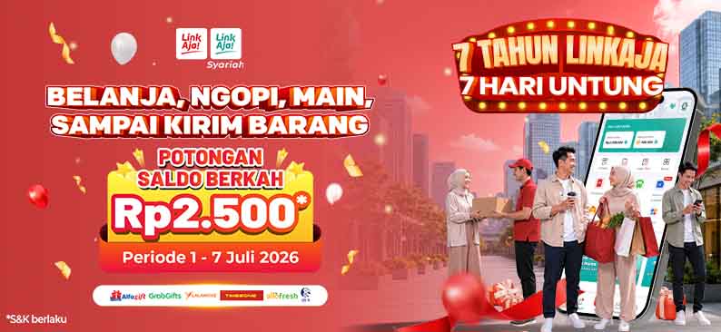 Logo Promo & Diskon LinkAja Juli 2026 | LinkAja