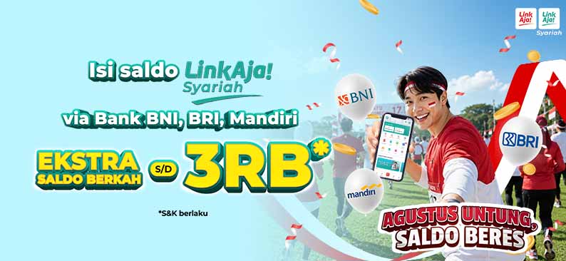 Logo Promo & Diskon LinkAja Agustus 2026 | LinkAja