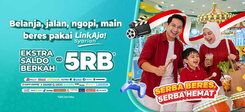 Logo Promo & Diskon LinkAja Agustus 2026 | LinkAja