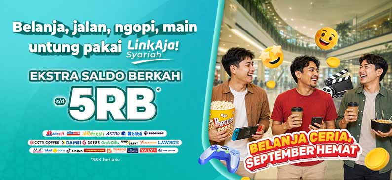 Logo Promo & Diskon LinkAja September 2026 | LinkAja